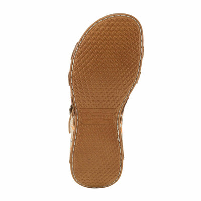 Spring Step L'Artiste Women's CALAMITYJAY Shimmering Comfort Sandals | Stylish and Practical Camel Multi EU 36 / US 5.5-6