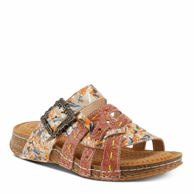 Spring Step L'Artiste Women's CALAMITYJAY Shimmering Comfort Sandals | Stylish and Practical Camel Multi EU 38 / US 7.5-8
