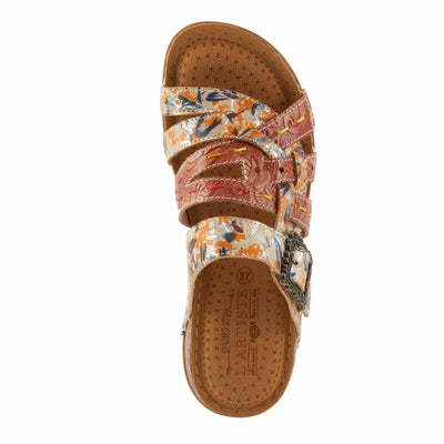 Spring Step L'Artiste Women's CALAMITYJAY Shimmering Comfort Sandals | Stylish and Practical Camel Multi EU 36 / US 5.5-6
