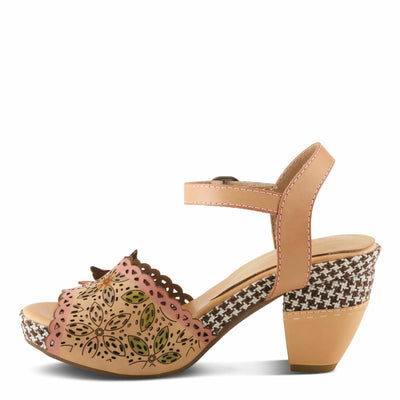L'Artiste by Spring Step Women's Miabella Sandal, Beige Multi, 7.5-8