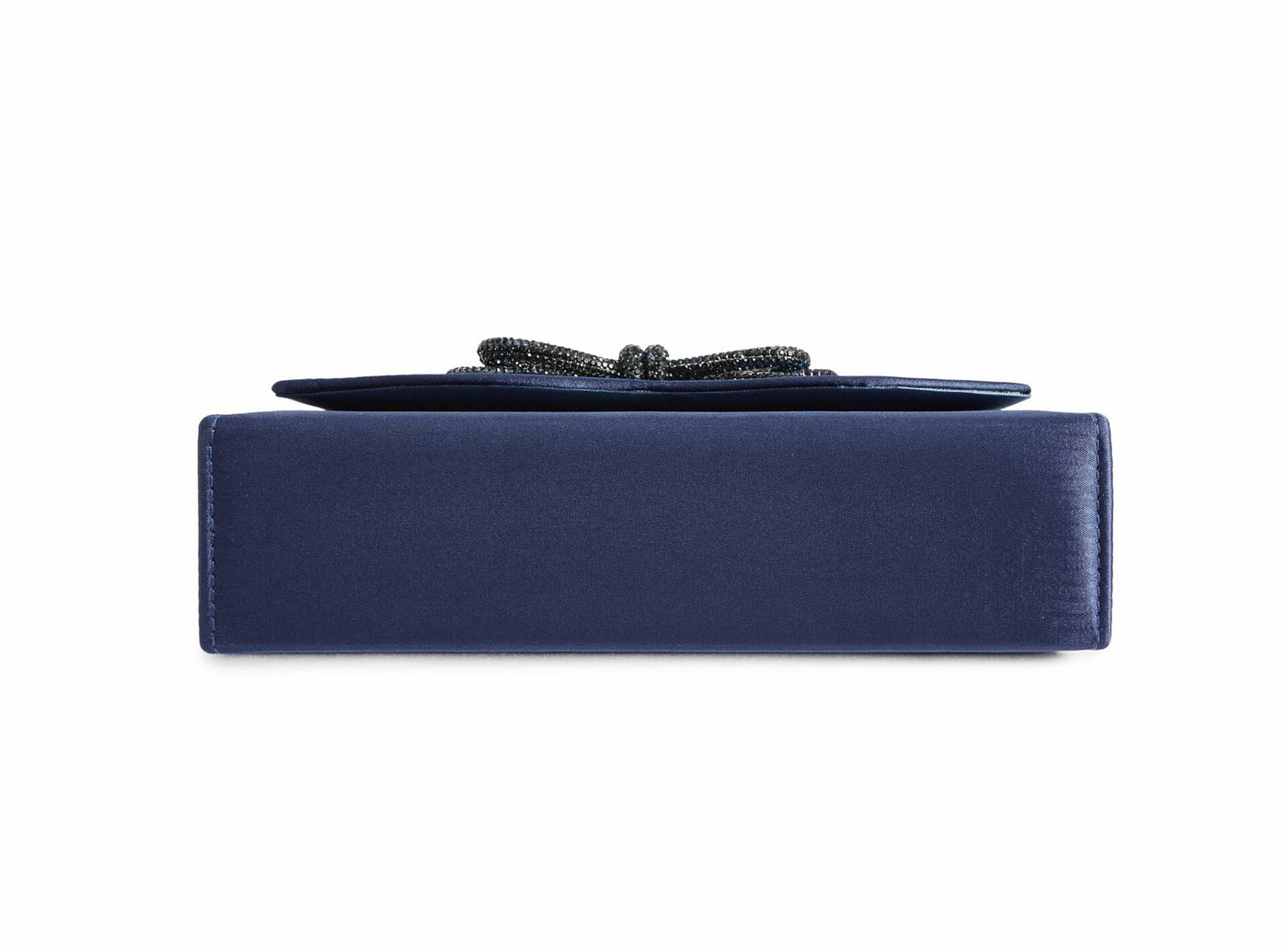 Lady Couture AMY Rhinestone Bow Handbag, Navy