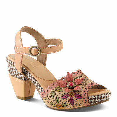 L'Artiste by Spring Step Women's Miabella Sandal, Beige Multi, 7.5-8