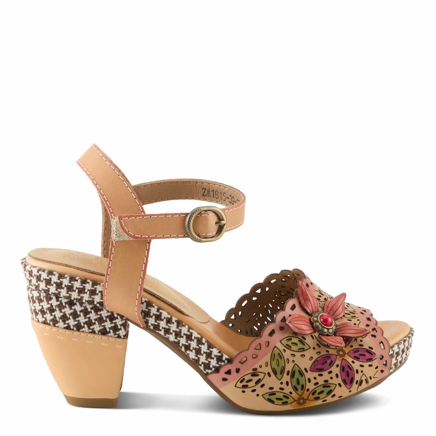 L'Artiste by Spring Step Women's Miabella Sandal, Beige Multi, 7.5-8