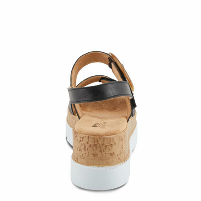 Spring Step Women's Abarah Sandal, Black, 5