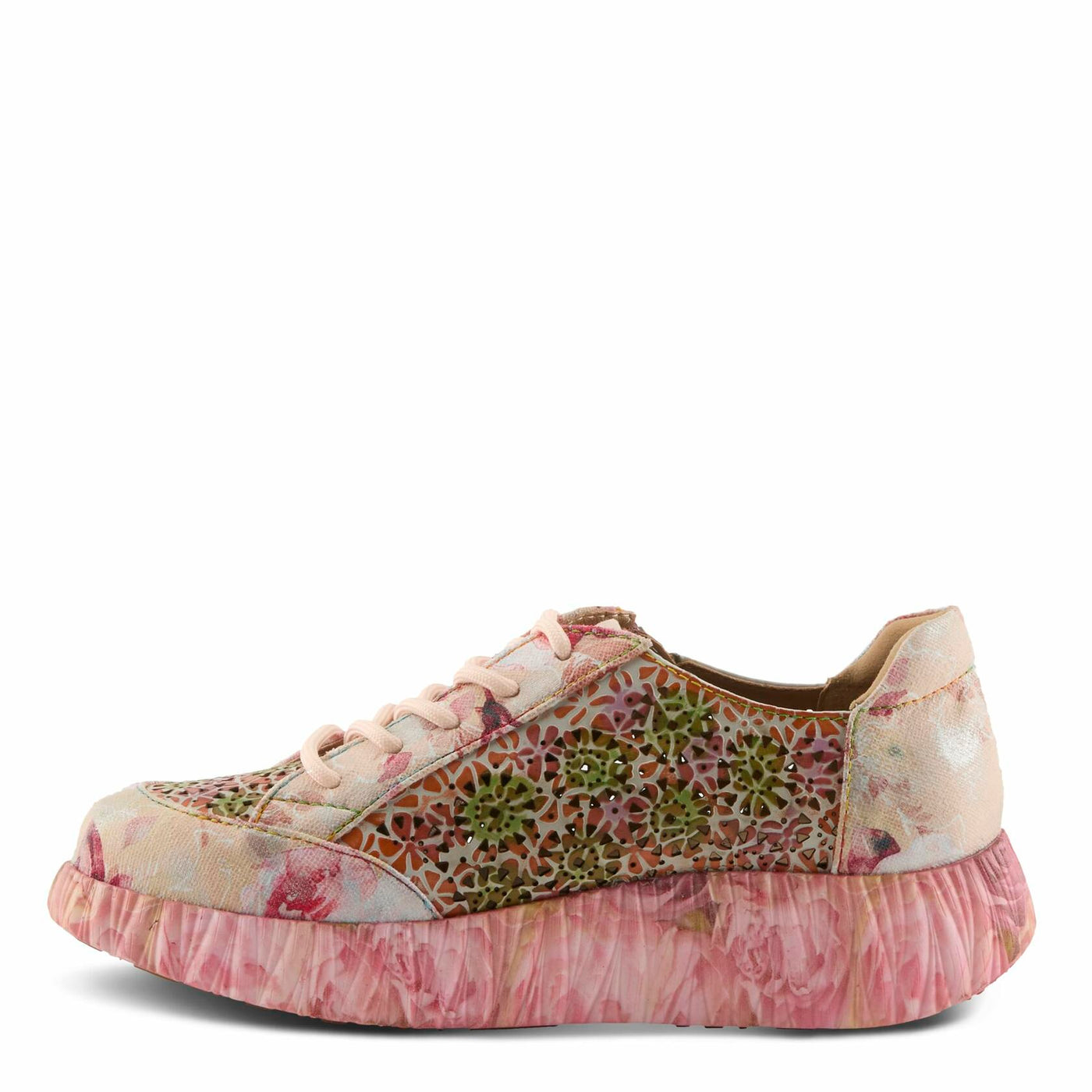 L'Artiste by Spring Step Women's Bloomington Sneaker, Blush Multi, 7.5-8