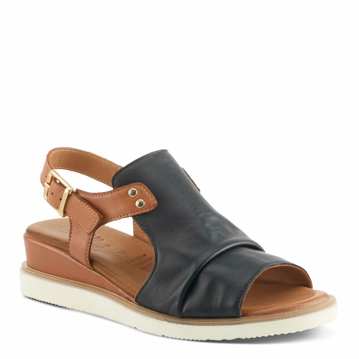 Spring Step Women's Locals Sandal, Black Multi, 8.5