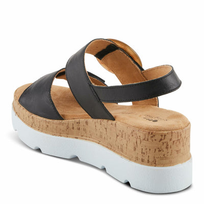 Spring Step Women's Abarah Sandal, Black, 9.5