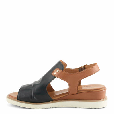 Spring Step Women's Locals Sandal, Black Multi, 8.5