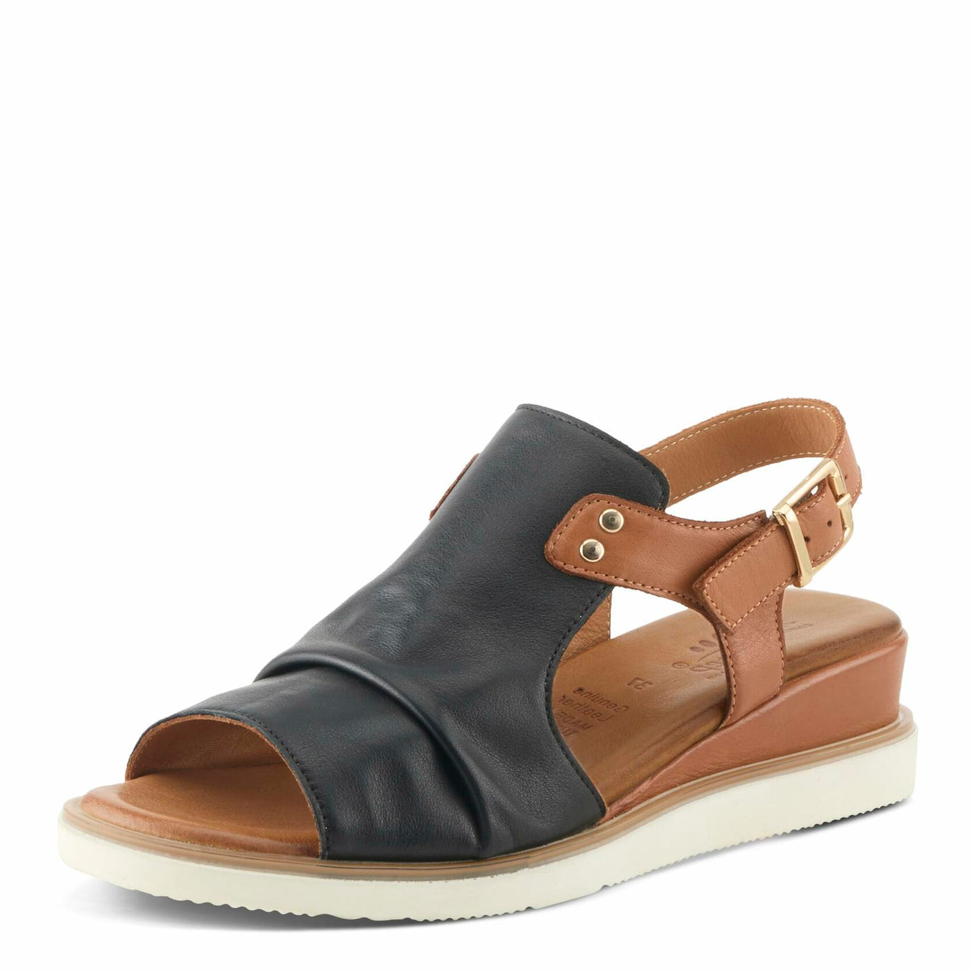 Spring Step Women's Locals Sandal, Black Multi, 8.5