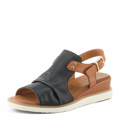 Spring Step Women's Locals Sandal, Black Multi, 8.5