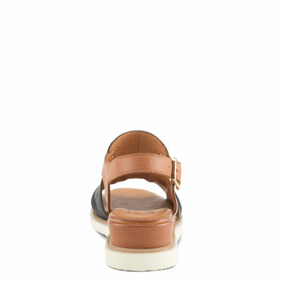 Spring Step Women's Locals Sandal, Black Multi, 8.5