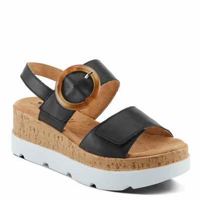 Spring Step Women's Abarah Sandal, Black, 9.5