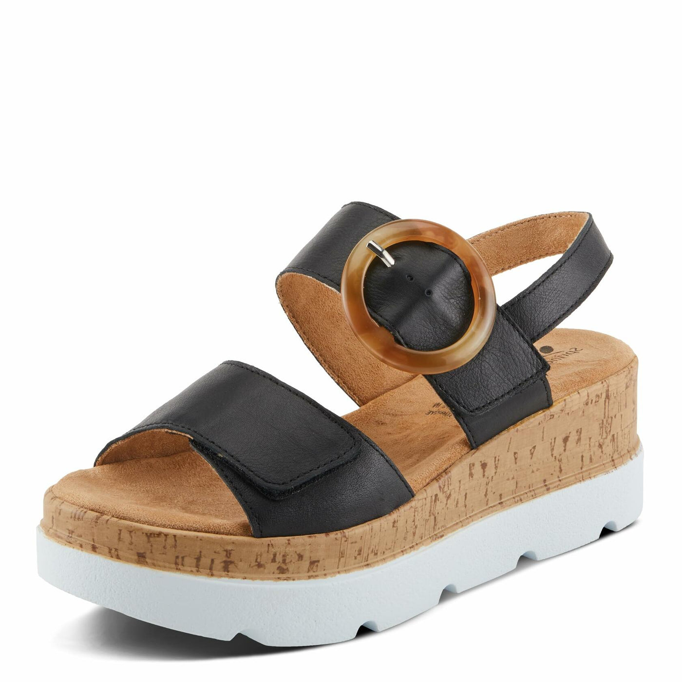 Spring Step Women's Abarah Sandal, Black, 9.5