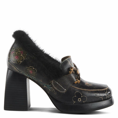 Spring Step L'Artiste Women's Tancy Leather Heel Black Multi EU 40 / US 9