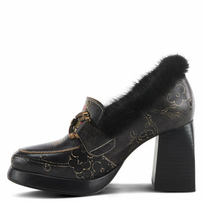 Spring Step L'Artiste Women's Tancy Leather Heel Black Multi EU 40 / US 9