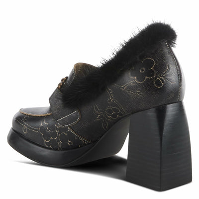 Spring Step L'Artiste Women's Tancy Leather Heel Black Multi EU 40 / US 9