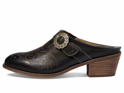 L'Artiste by Spring Step Women's Zoozi Mule, Black, 7.5-8