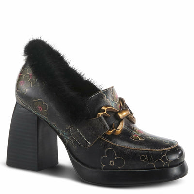 Spring Step L'Artiste Women's Tancy Leather Heel Black Multi EU 40 / US 9