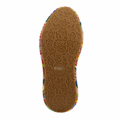 Spring Step L'Artiste Women's CAFFEY Multicolored Fashion Sneakers | Unique Energetic Patterns Blue Multi EU 37 / US 6.5-7