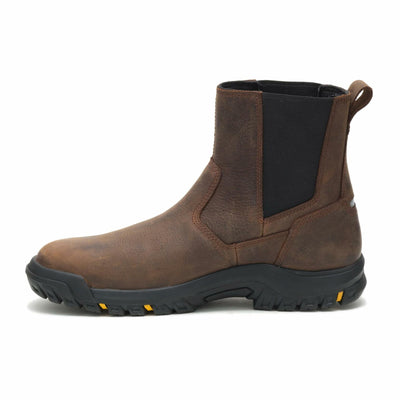 CAT Footwear Men's Wheelbase Construction Boot, Clay, 8.5