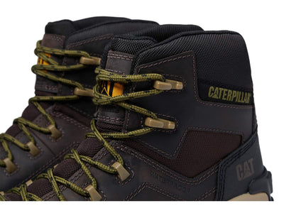 Caterpillar Invader Hiker Waterproof Composite Toe Work Boot Men Coffee Bean