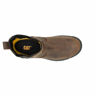 CAT Footwear Men's Wheelbase Construction Boot, Clay, 7.5