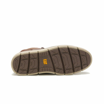 CAT Footwear Covert Mid Waterproof Fashion Boot, Mens Leather Brown, 7.5