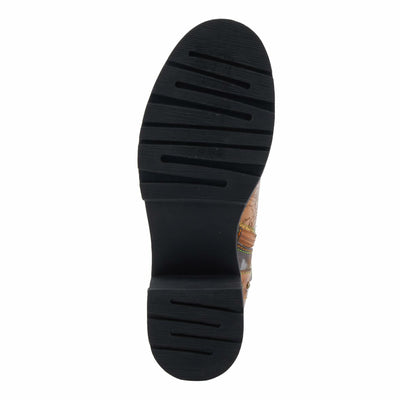 Spring Step L'Artiste Branchout Women's Floral Bootie - Handpainted & Printed Designs, Standout Statement Shoes Camel Multi EU 42 / US 10.5-11