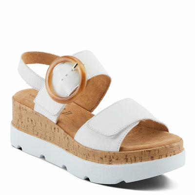 Spring Step Women's Abarah Sandal, White, 6.5
