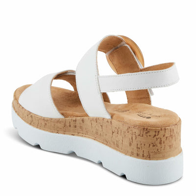 Spring Step Women's Abarah Sandal, White, 6.5