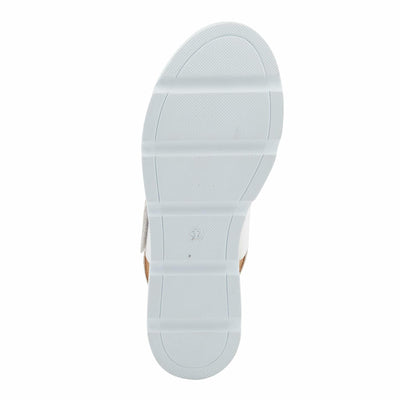 Spring Step Women's Abarah Sandal, White, 6.5