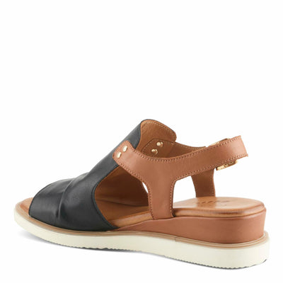Spring Step Women's Locals Sandal, Black Multi, 8.5