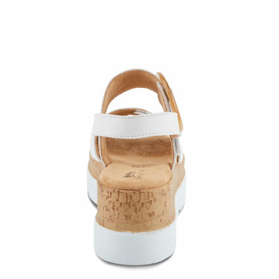 Spring Step Women's Abarah Sandal, White, 6.5