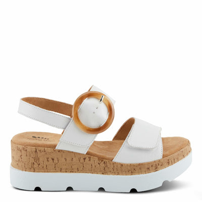 Spring Step Women's Abarah Sandal, White, 6.5