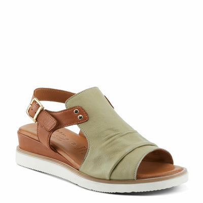 Spring Step Women's Locals Sandal, Olive Multi, 9