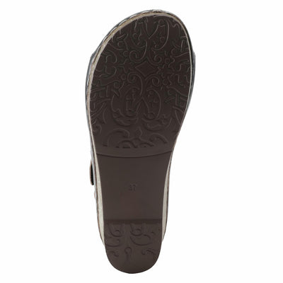 L'Artiste Women's ROSHNI Slingback Sandals – Hand-Painted Leather Floral Wedge with Adjustable Comfort Straps Natural Multi EU 39/8.5
