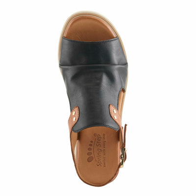 Spring Step Women's Locals Sandal, Black Multi, 8.5