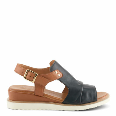 Spring Step Women's Locals Sandal, Black Multi, 8.5