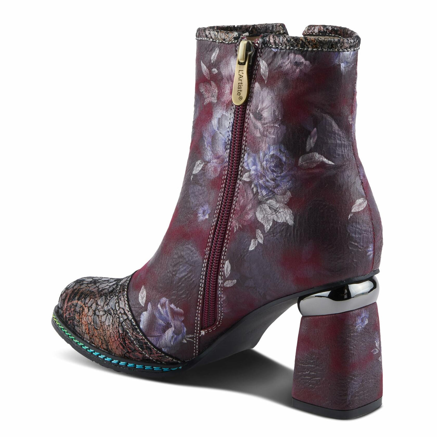 L'Artiste by Spring Step Women's Carre Plum Multi 8 Medium