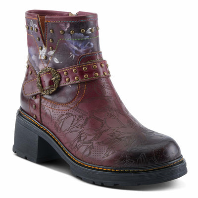 L'Artiste by Spring Step Women's Branchout Fashion Boot, Bordeaux Multi, 10