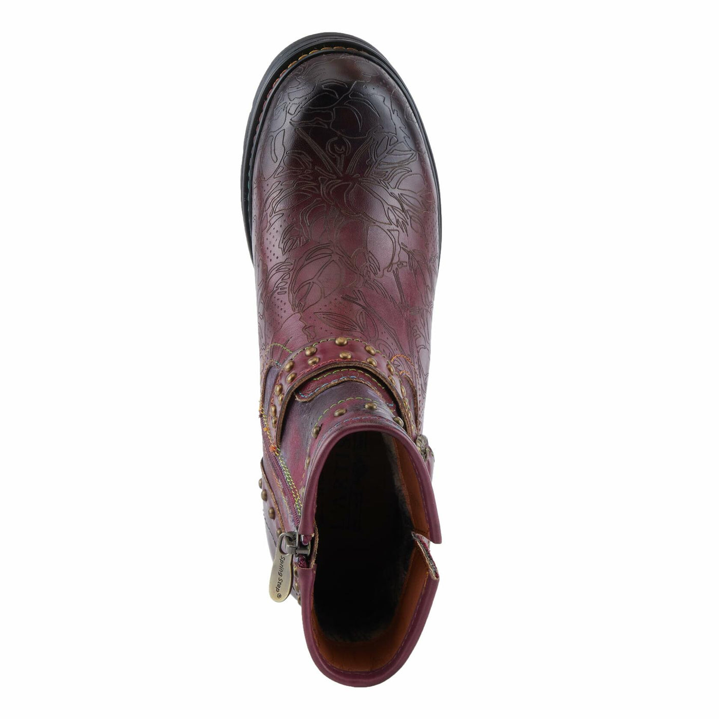 L'Artiste by Spring Step Women's Branchout Fashion Boot, Bordeaux Multi, 10