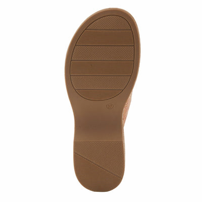 Spring Step L'Artiste Women's ALDINA Hand-Painted Leather Slides with Cushioned Comfort Camel Multi EU 36 / US 5.5-6