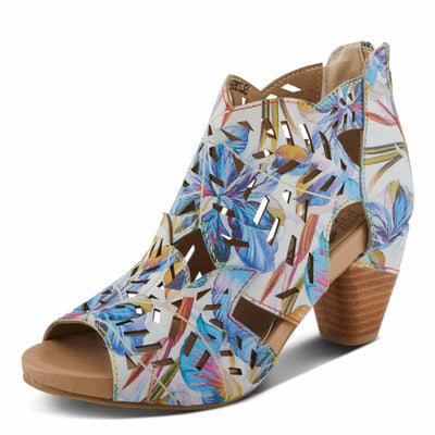 L'Artiste by Spring Step Women's Icon-Fleur Pump, Blue Multi, 11.5-12