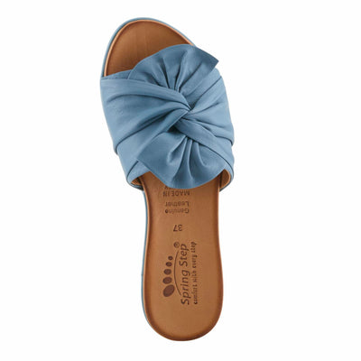 Spring Step Women's Lavona Sandal, Blue, 7.5-8