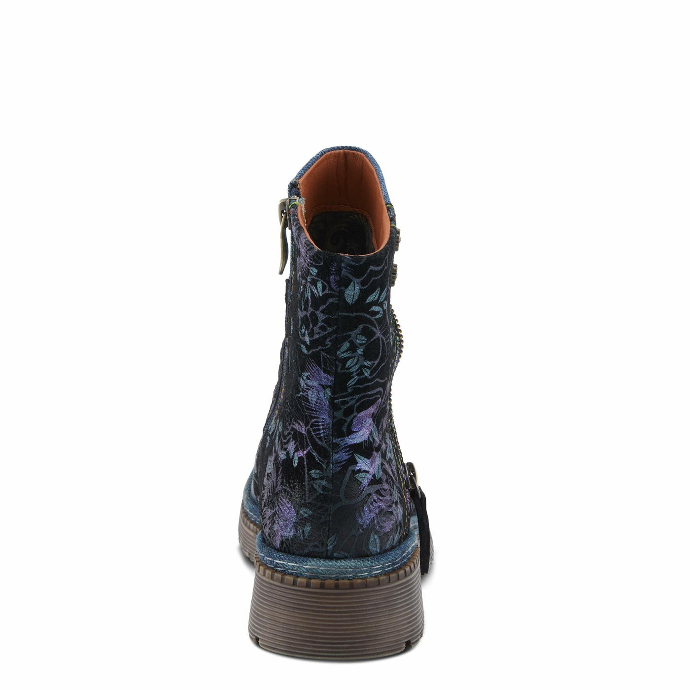 L'Artiste by Spring Step Women's Avrilrose Urban Booties, Navy Multi, 8.5