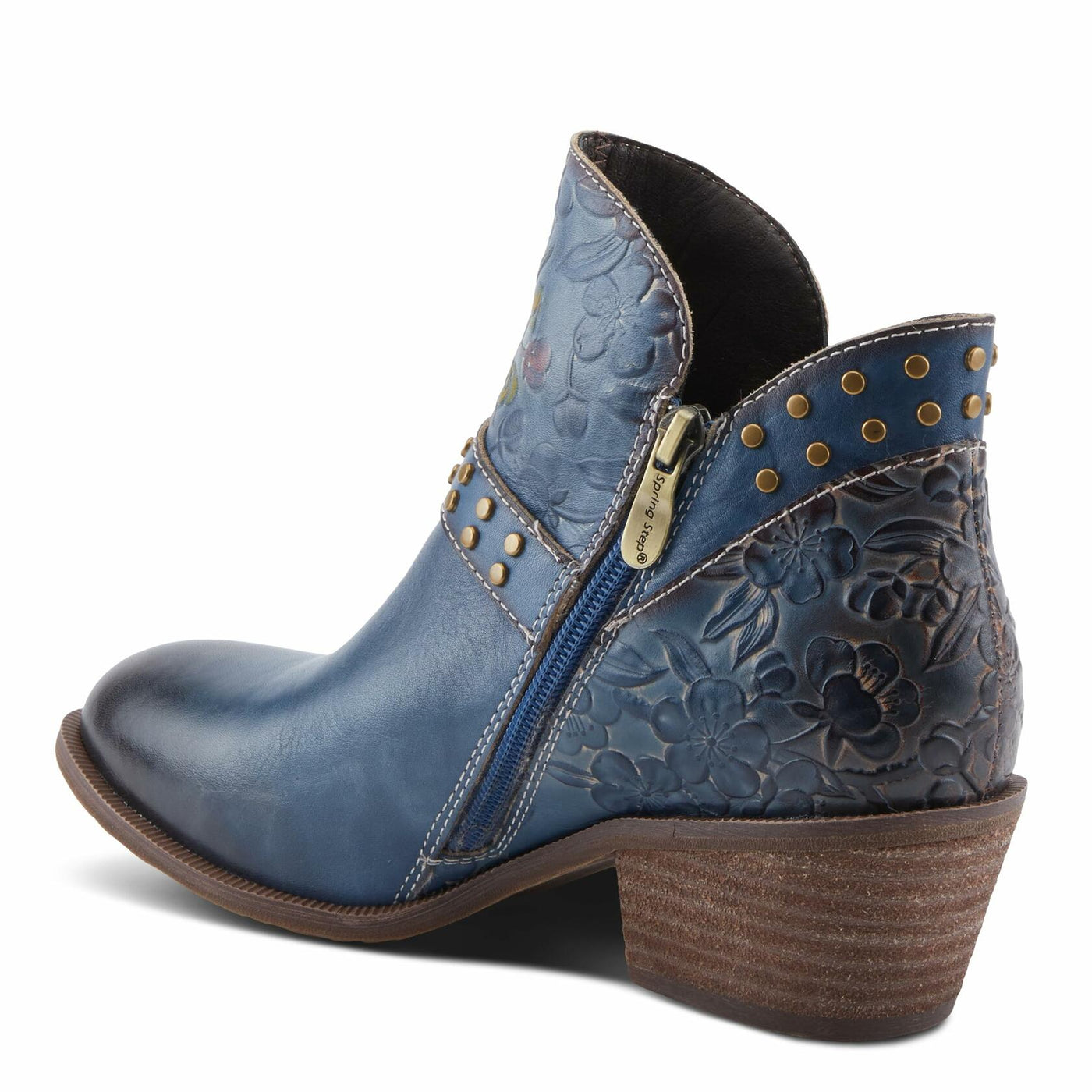L'Artiste by Spring Step Women's Daintylady Western Boot, Blue Multi, 8