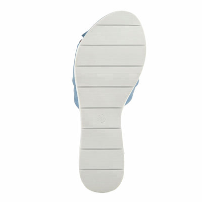 Spring Step Women's Lavona Sandal, Blue, 7.5-8