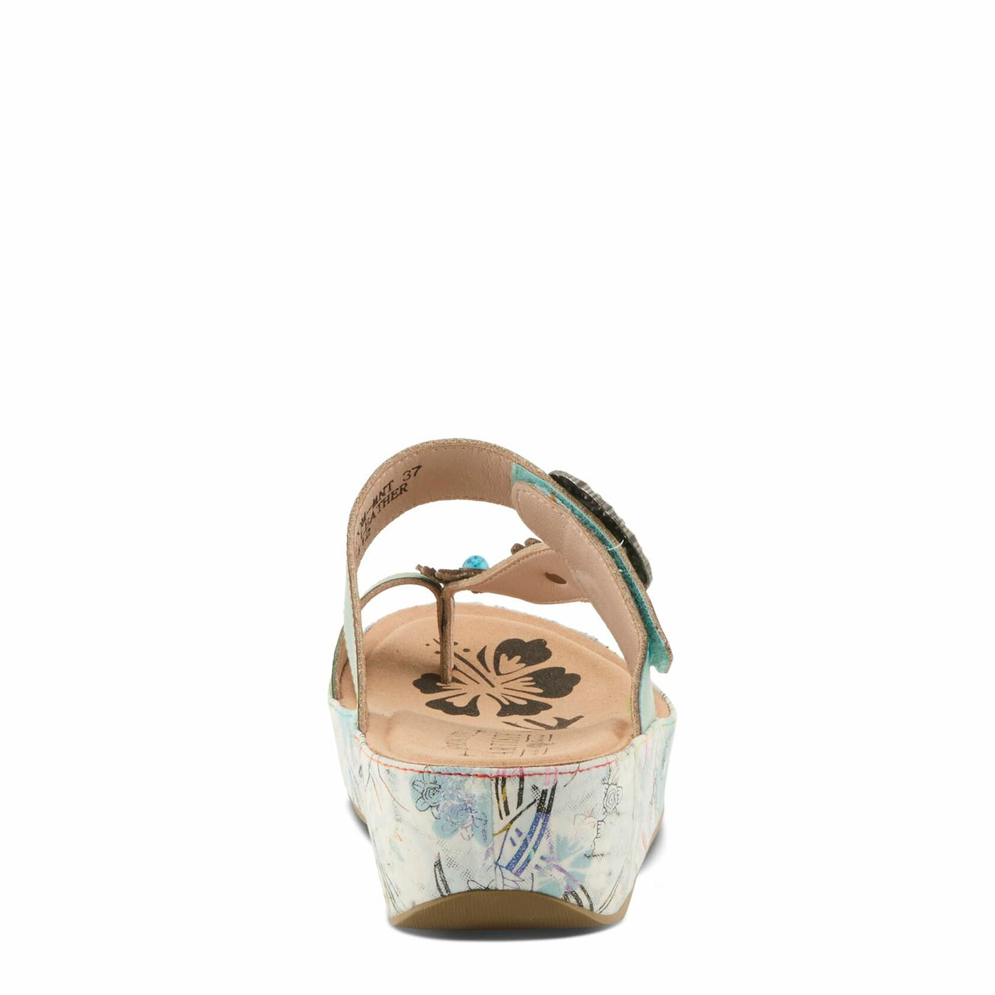 L'Artiste by Spring Step Women's Blissbloom Sandal, Mint Green, 7.5-8