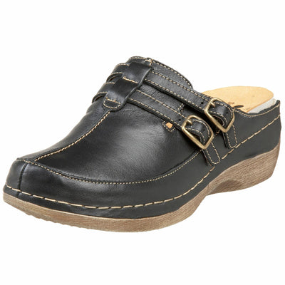 Spring Step Women's Happy Mule, Black, 40 EU/9 M US