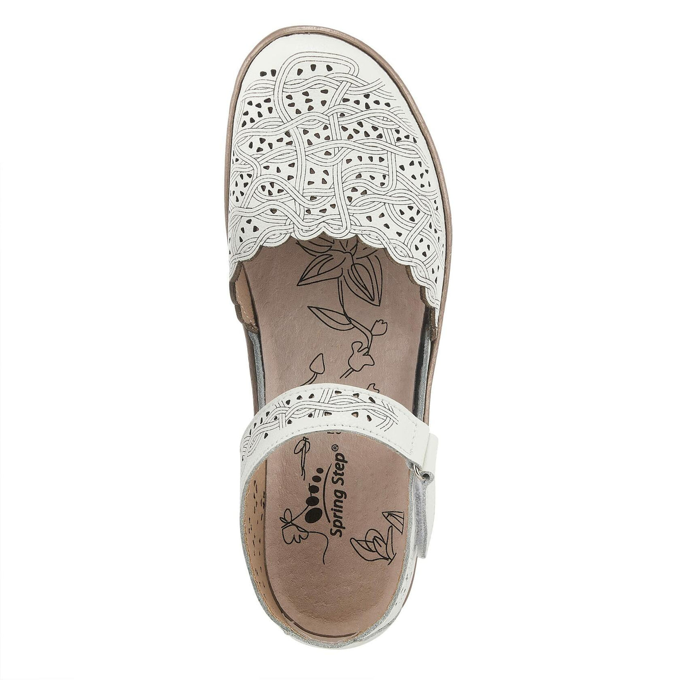 Spring Step Women's Sabriye Wedge White EU 39 / US 8.5